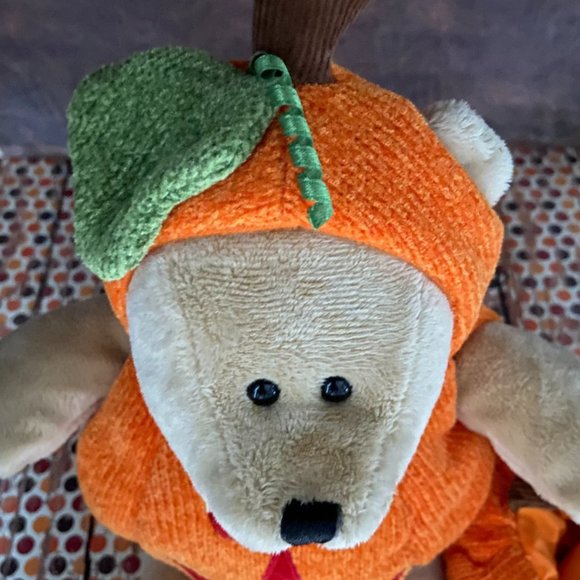 Starbucks 2008 Halloween Bearista Bear Pumpkin With Treat Bag - Picture 7 of 8